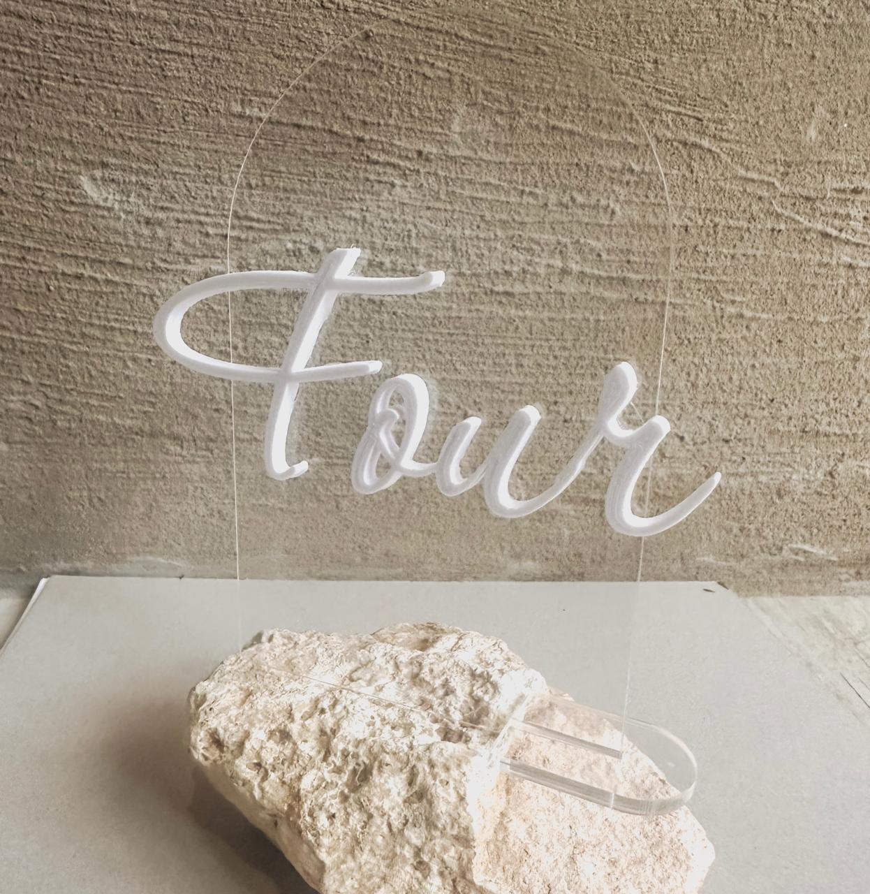 3D Luxe Acrylic Table Numbers